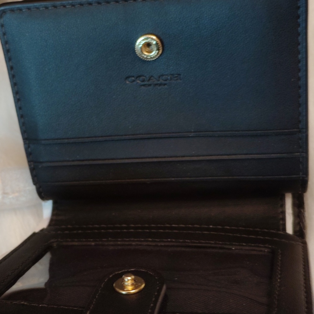 COACH BUNDLE CROSSBODY BAG Brown Black PINK SIGNATURE Satchel & Wallet SET - Picture 7 of 13